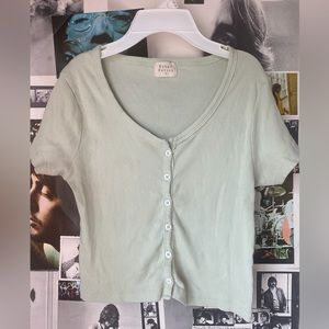 Urban Nation sage green top